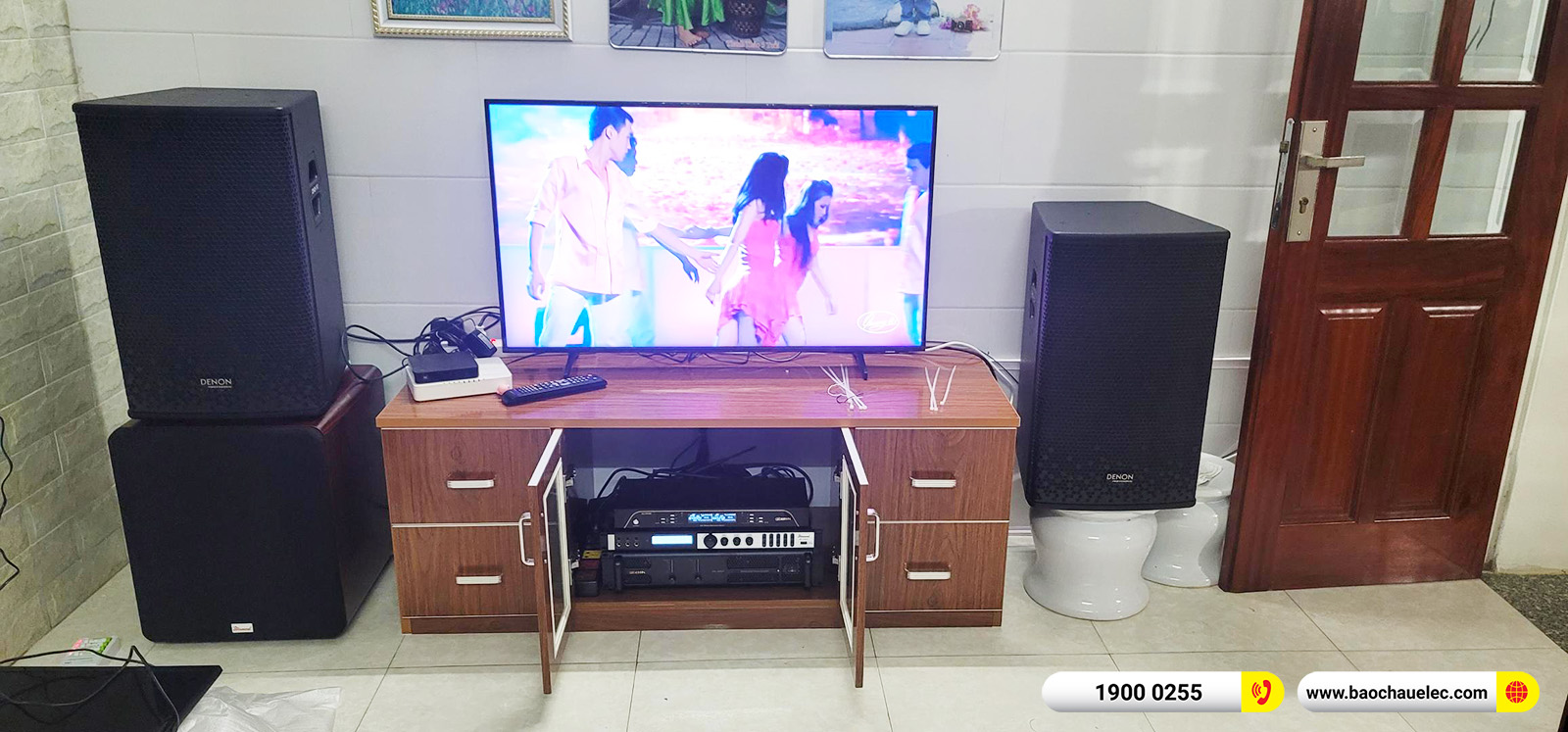 Lắp đặt d&agrave;n karaoke Denon hơn 35tr cho anh Tu&acirc;n tại H&agrave; Nội 