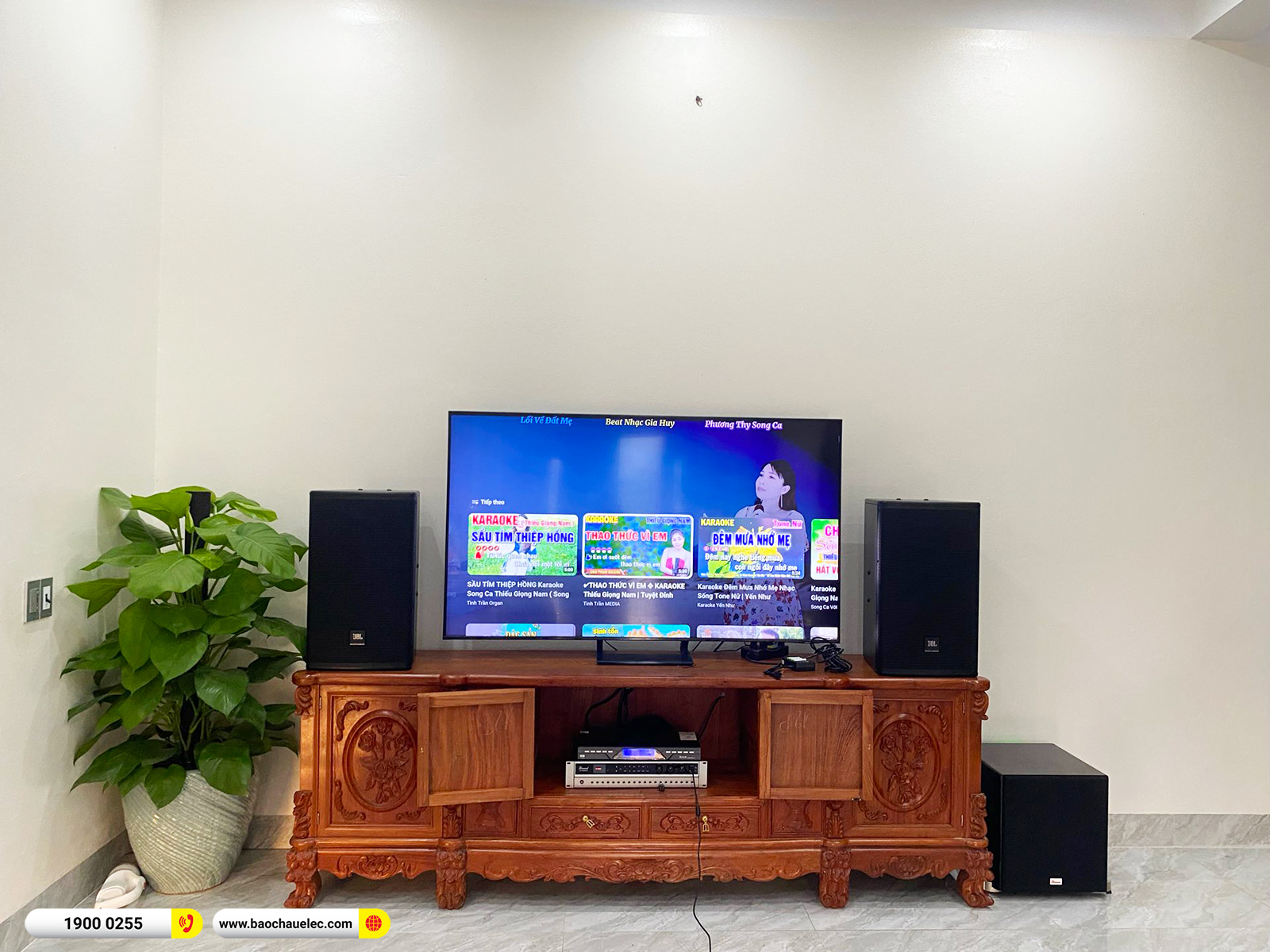 Lắp đặt d&agrave;n karaoke JBL hơn 41tr cho anh Tuấn tại H&agrave; Nội 