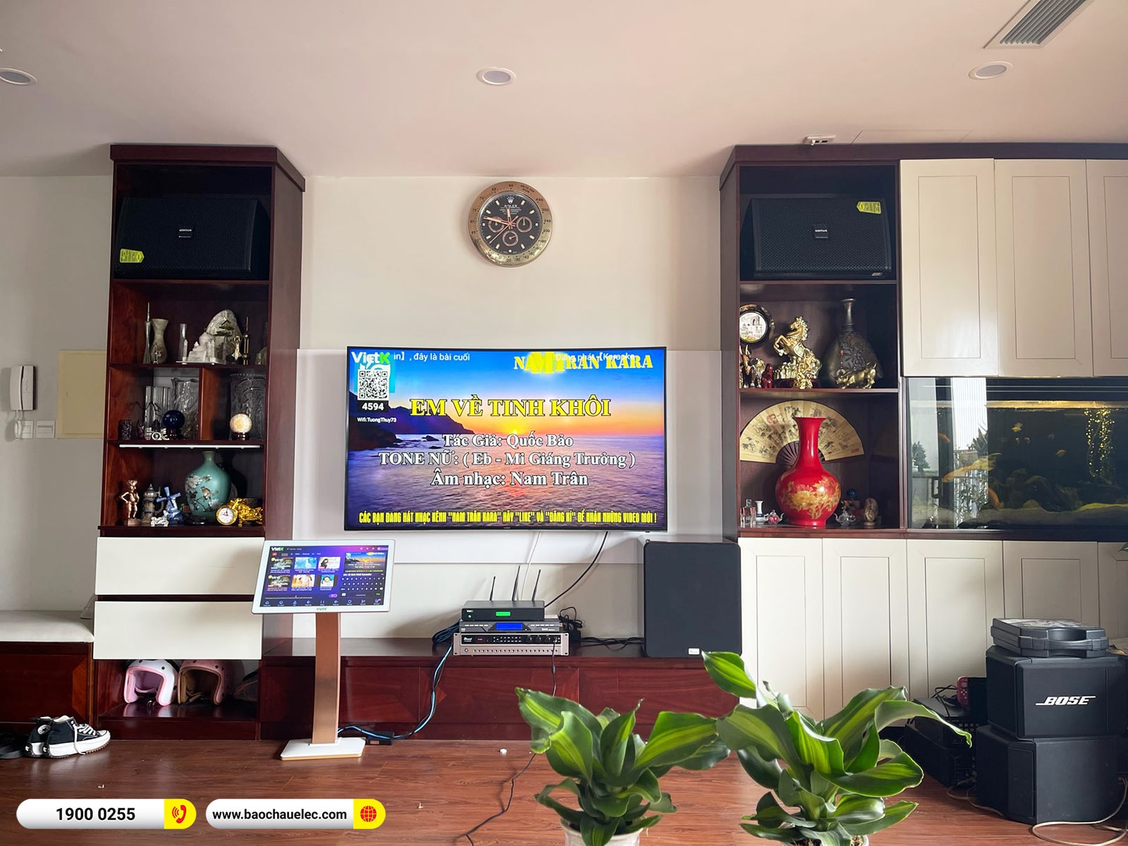 Lắp đặt d&agrave;n karaoke Domus gần 43tr cho anh Tường tại H&agrave; Nội 