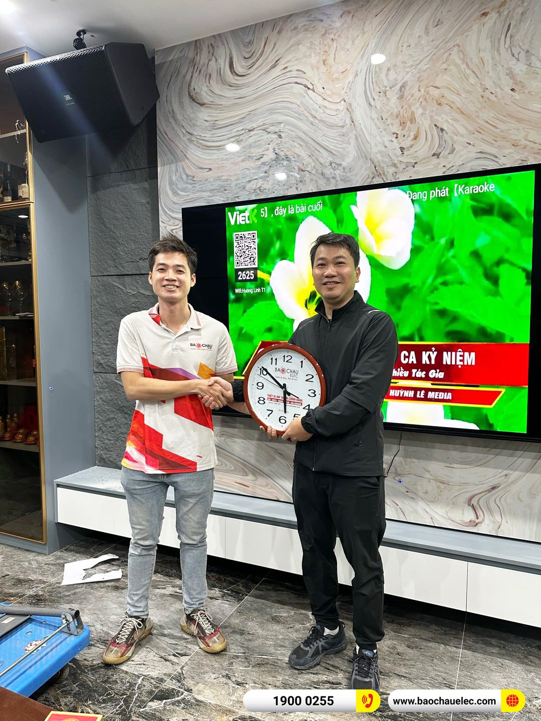 Lắp đặt d&agrave;n karaoke JBL gần 136tr cho anh Tưởng tại H&agrave; Nội