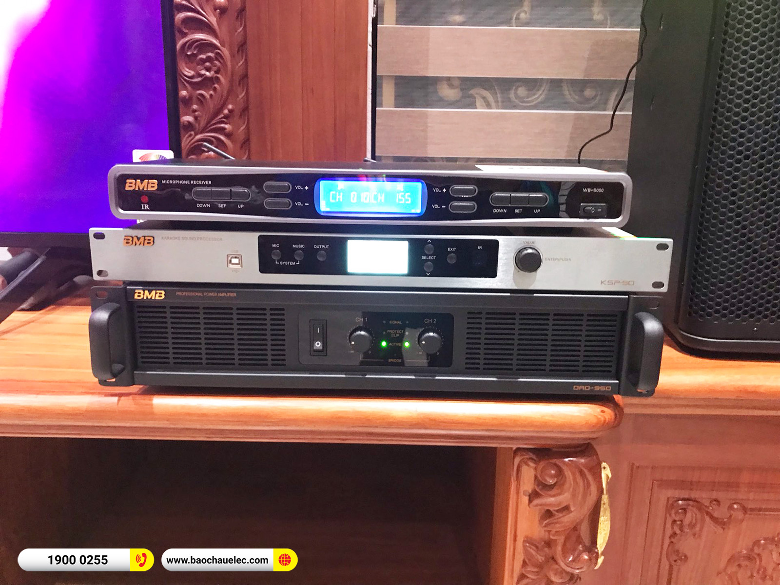 Lắp đặt d&agrave;n karaoke BMB hơn 85tr cho anh Tường tại Nam Định (BMB 1212SE, KSP50, DAD950, TS15S, WB5000S)