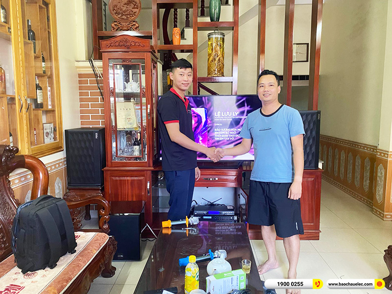 Lắp đặt d&agrave;n karaoke Denon hơn 38tr cho anh Tuy&ecirc;n tại Nam Định 