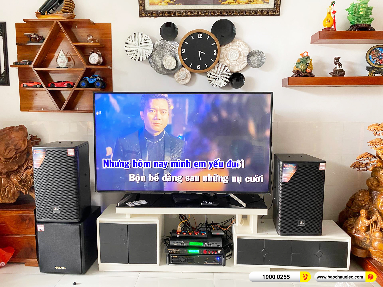 Lắp đặt d&agrave;n karaoke JBL gần 50tr cho anh Tuy&ecirc;n tại Đồng Nai