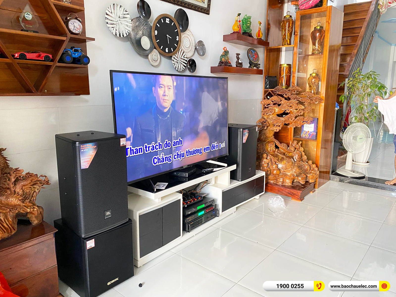 Lắp đặt d&agrave;n karaoke JBL gần 50tr cho anh Tuy&ecirc;n tại Đồng Nai