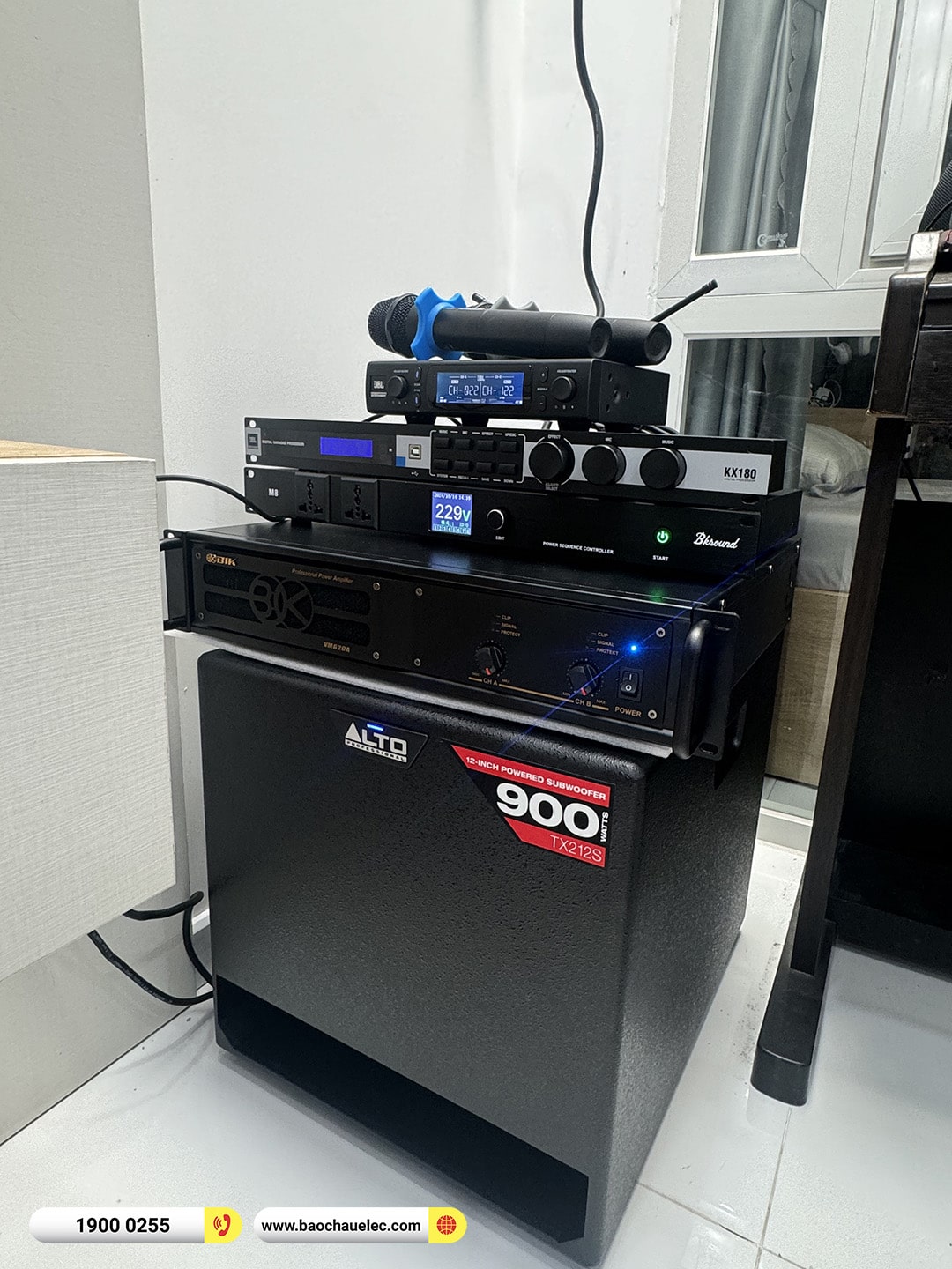 Lắp đặt d&agrave;n karaoke RCF hơn 61tr cho anh Vi&ecirc;n tại Quảng Nam