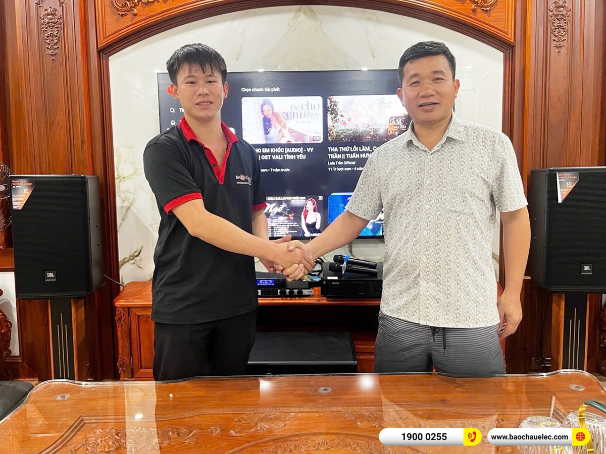 Lắp đặt d&agrave;n karaoke JBL hơn 61tr cho anh Việt tại H&agrave; Nội