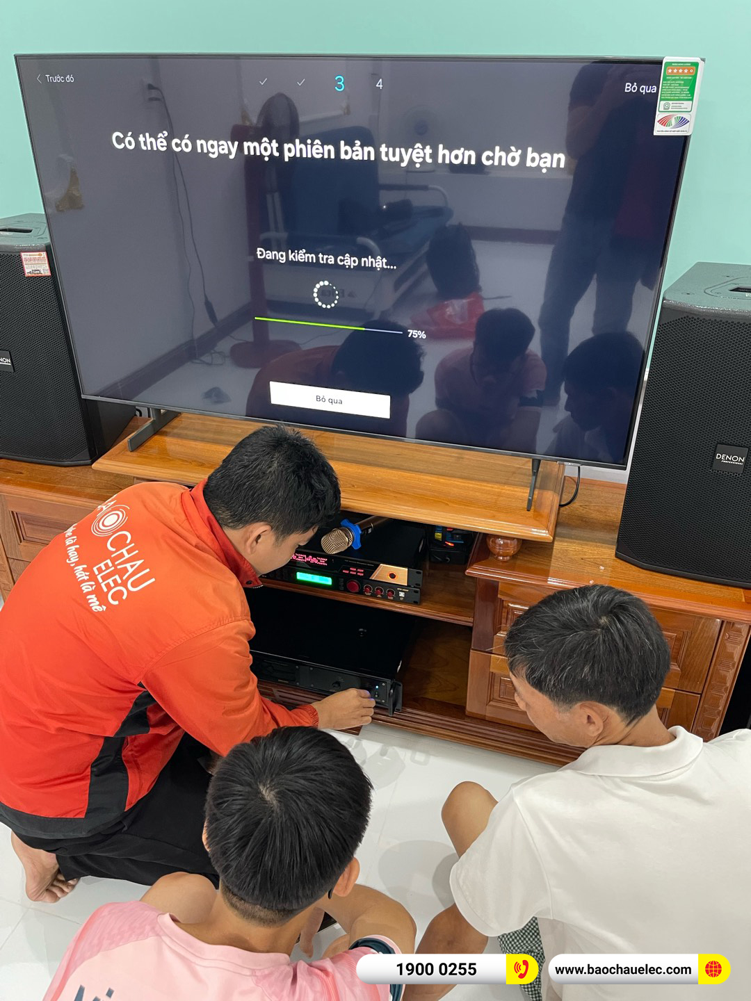 Lắp đặt dàn karaoke Denon hơn 56tr cho anh Vững tại Đồng Nai