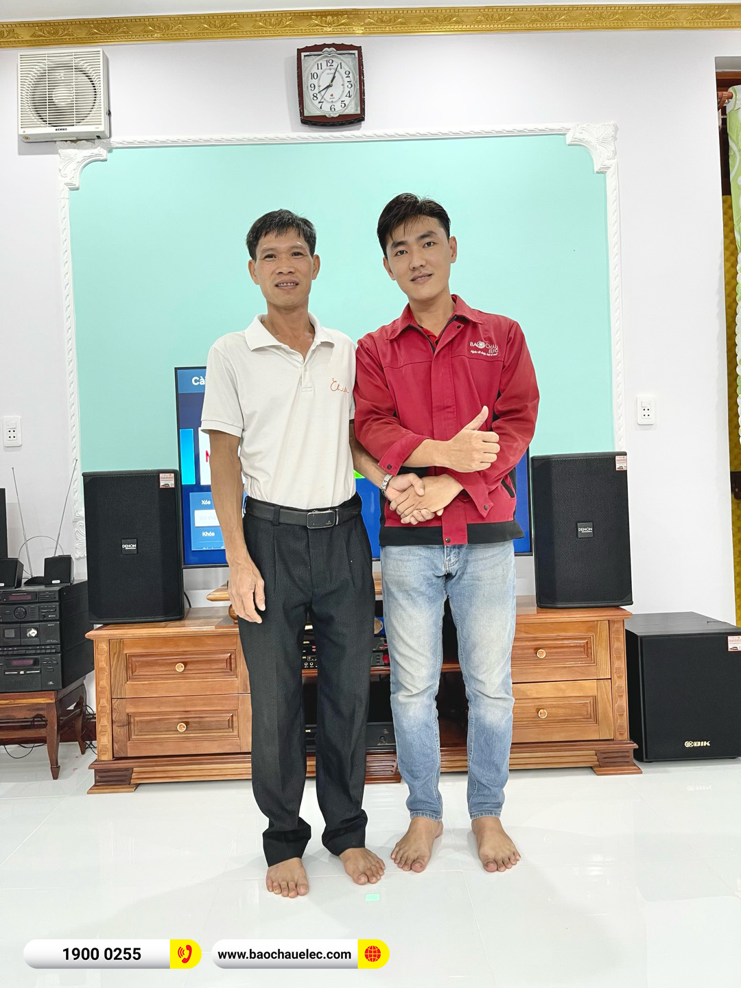 Lắp đặt dàn karaoke Denon hơn 56tr cho anh Vững tại Đồng Nai