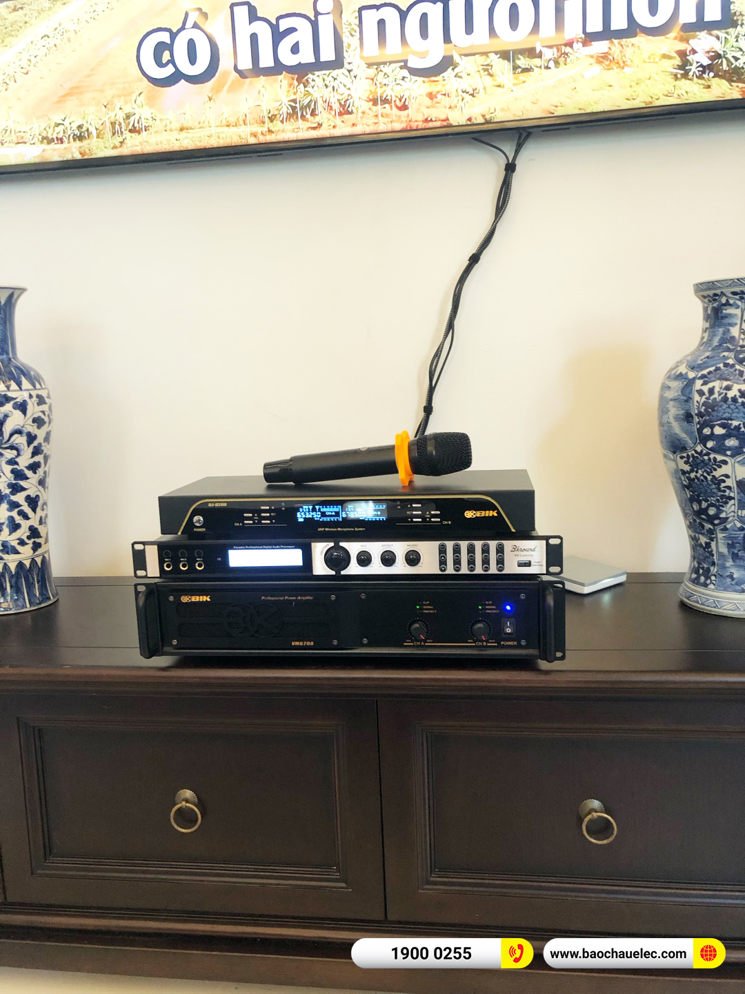 Lắp đặt d&agrave;n karaoke BIK gần 36tr cho anh Vững tại Ph&uacute; Thọ