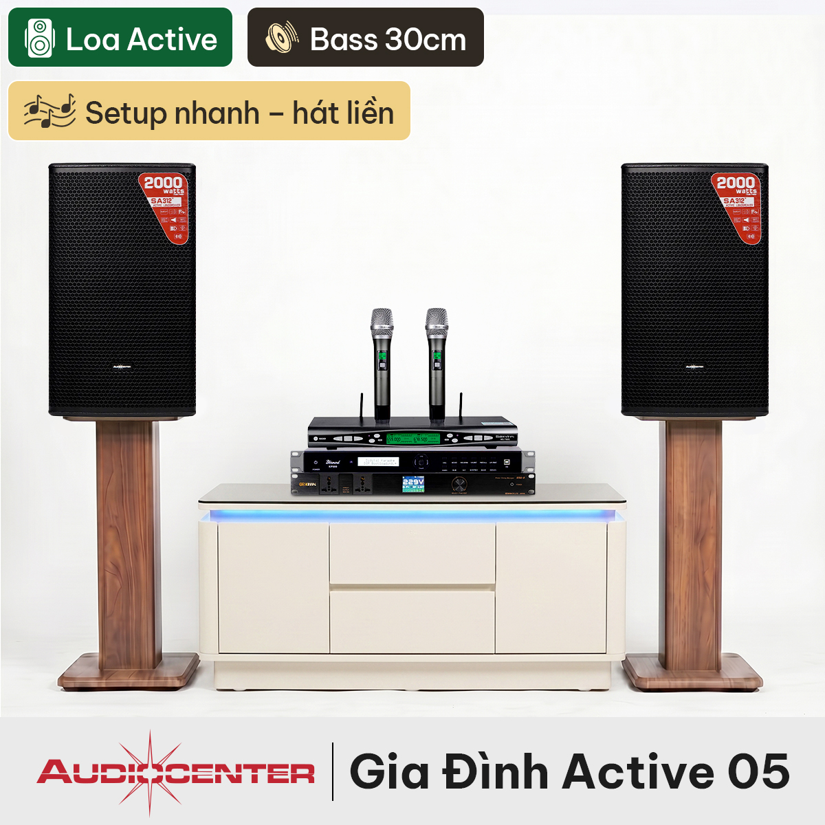 Dàn karaoke gia đình Audiocenter Active 05