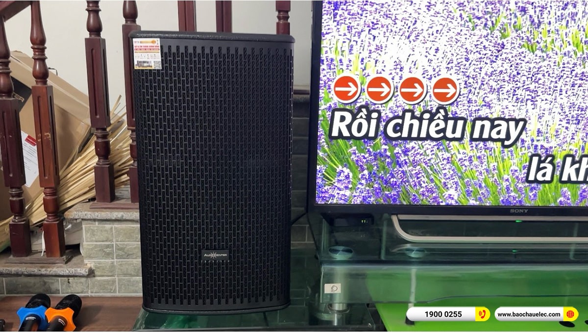 Lắp đặt d&agrave;n karaoke Audiocenter cho anh Hinh tại H&agrave; Nội