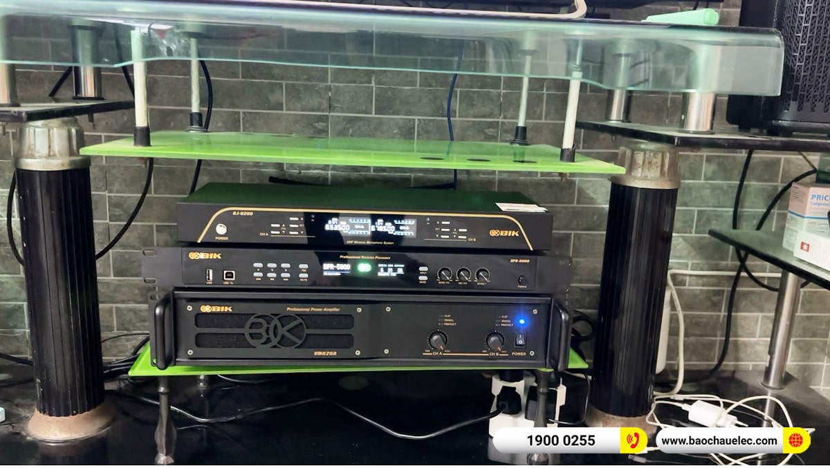 Lắp đặt d&agrave;n karaoke Audiocenter cho anh Hinh tại H&agrave; Nội