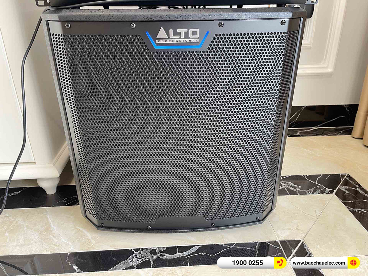 Lắp đặt d&agrave;n karaoke Audiocenter cho anh Quốc tại H&agrave; Nội