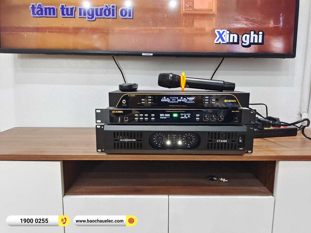 Lắp đặt d&agrave;n karaoke Audiocenter cho anh T&uacute; tại Th&aacute;i Nguy&ecirc;n 