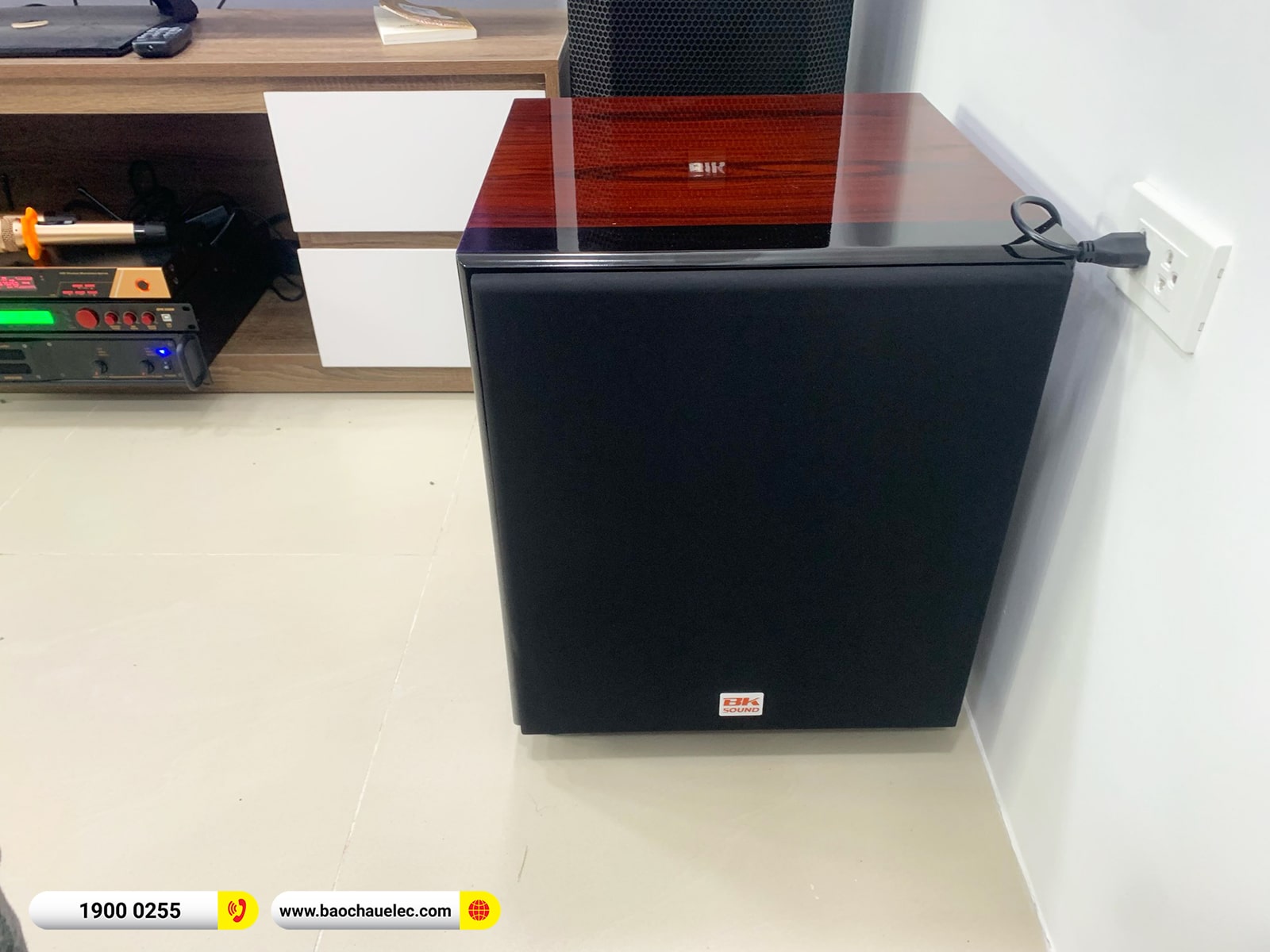 Lắp đặt d&agrave;n karaoke BIK hơn 45tr cho b&aacute;c Phụng tại H&agrave; Nội (BIK BSP 412II, VM820A, BPr-5600, SW815, BJ-U600) 