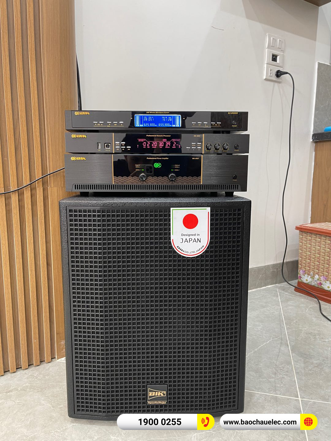 Lắp đặt d&agrave;n karaoke BIK hơn 49tr cho b&aacute;c Thoan tại H&agrave; Nội