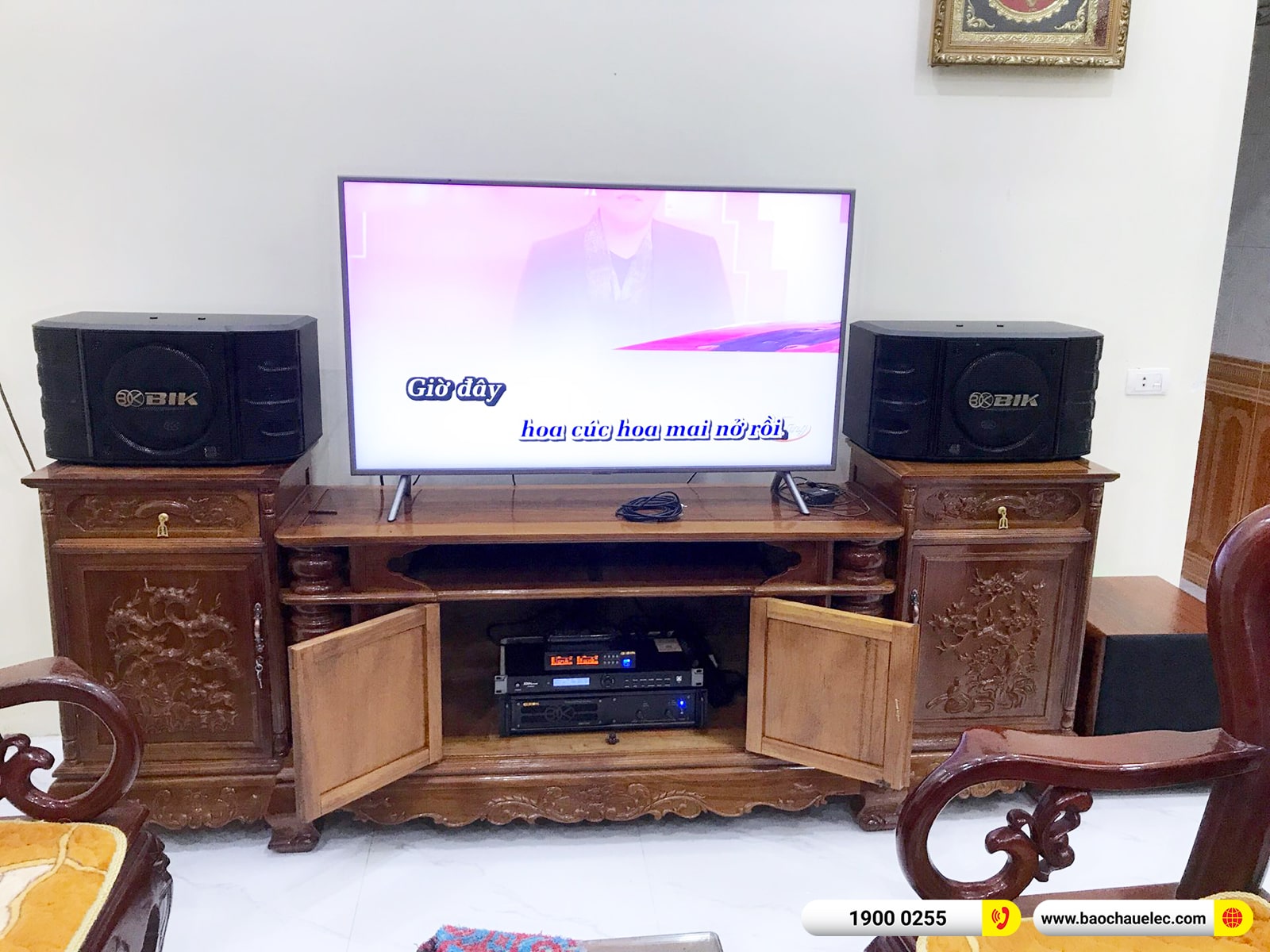 Lắp đặt d&agrave;n karaoke BIK hơn 26tr cho anh An tại Th&aacute;i B&igrave;nh (BIK BS-998X, VM420A, KP500, SW512, BJ-U100)