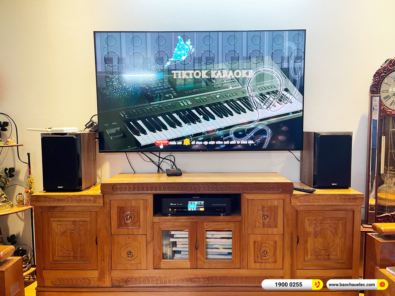 Lắp đặt d&agrave;n karaoke BIK hơn 24tr cho anh Chiến tại H&agrave; Nội
