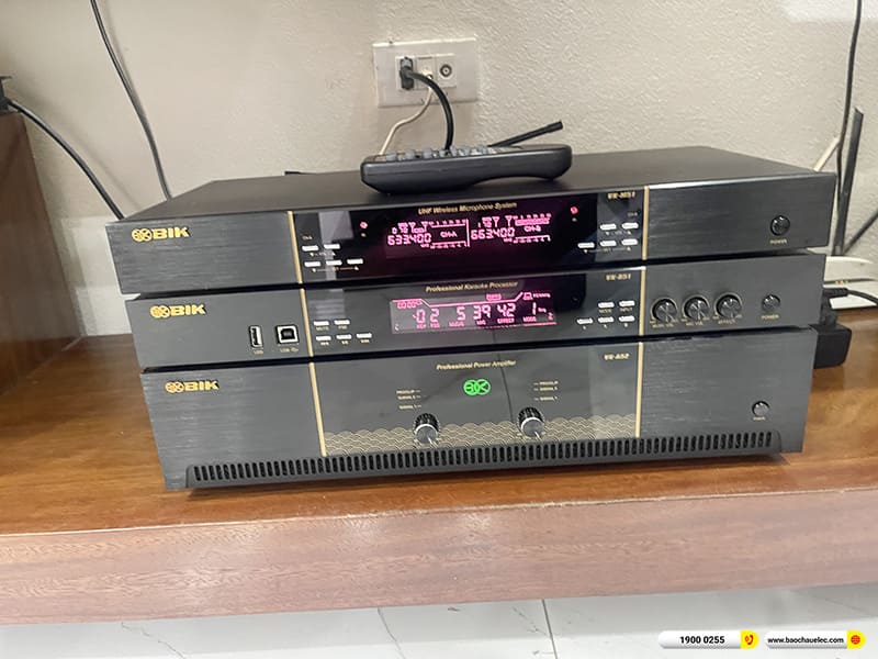 Lắp đặt d&agrave;n karaoke BIK hơn 40tr cho anh Cường tại H&agrave; Nội 