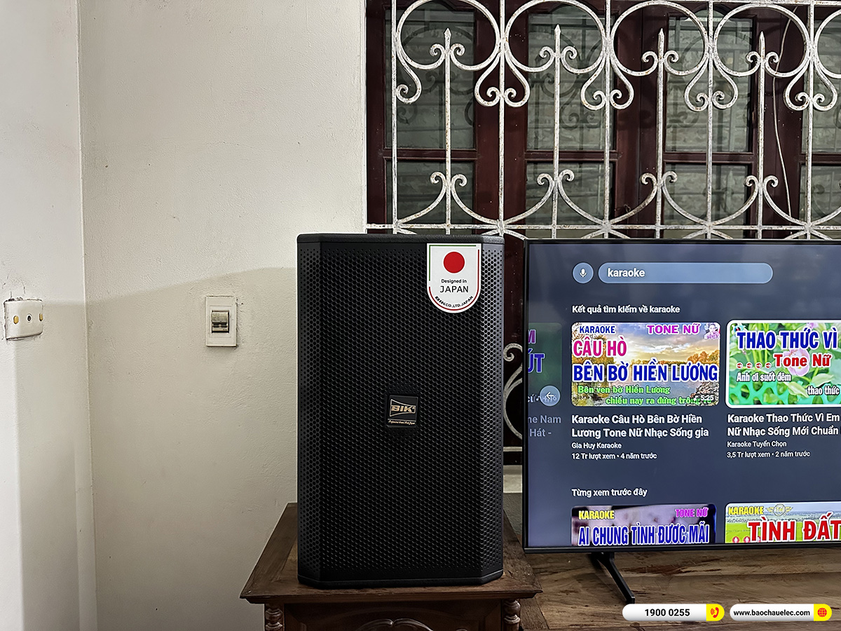 Lắp đặt d&agrave;n karaoke BIK hơn 40tr cho anh Điền tại H&agrave; Nội