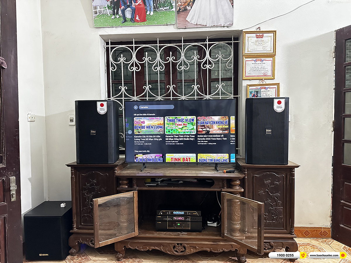 Lắp đặt d&agrave;n karaoke BIK hơn 40tr cho anh Điền tại H&agrave; Nội