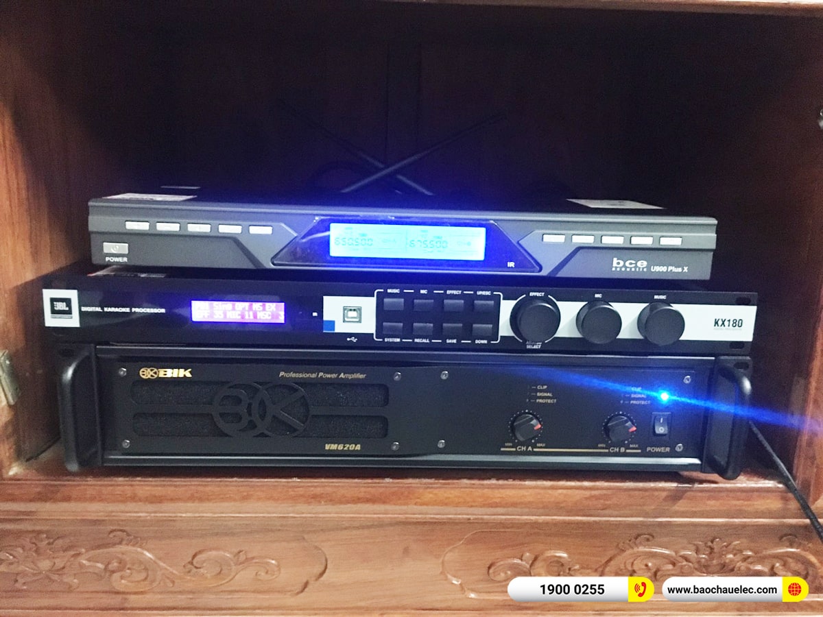 Lắp đặt d&agrave;n karaoke BIK hơn 38tr cho anh H&ugrave;ng tại Bắc Ninh (BIK CS-525, VM620A, KX180A, SW612C, U900 Plus X) 