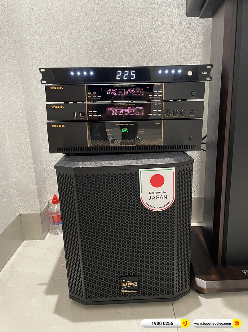 Lắp đặt d&agrave;n karaoke BIK hơn 47tr cho anh H&ugrave;ng tại H&agrave; Nội 