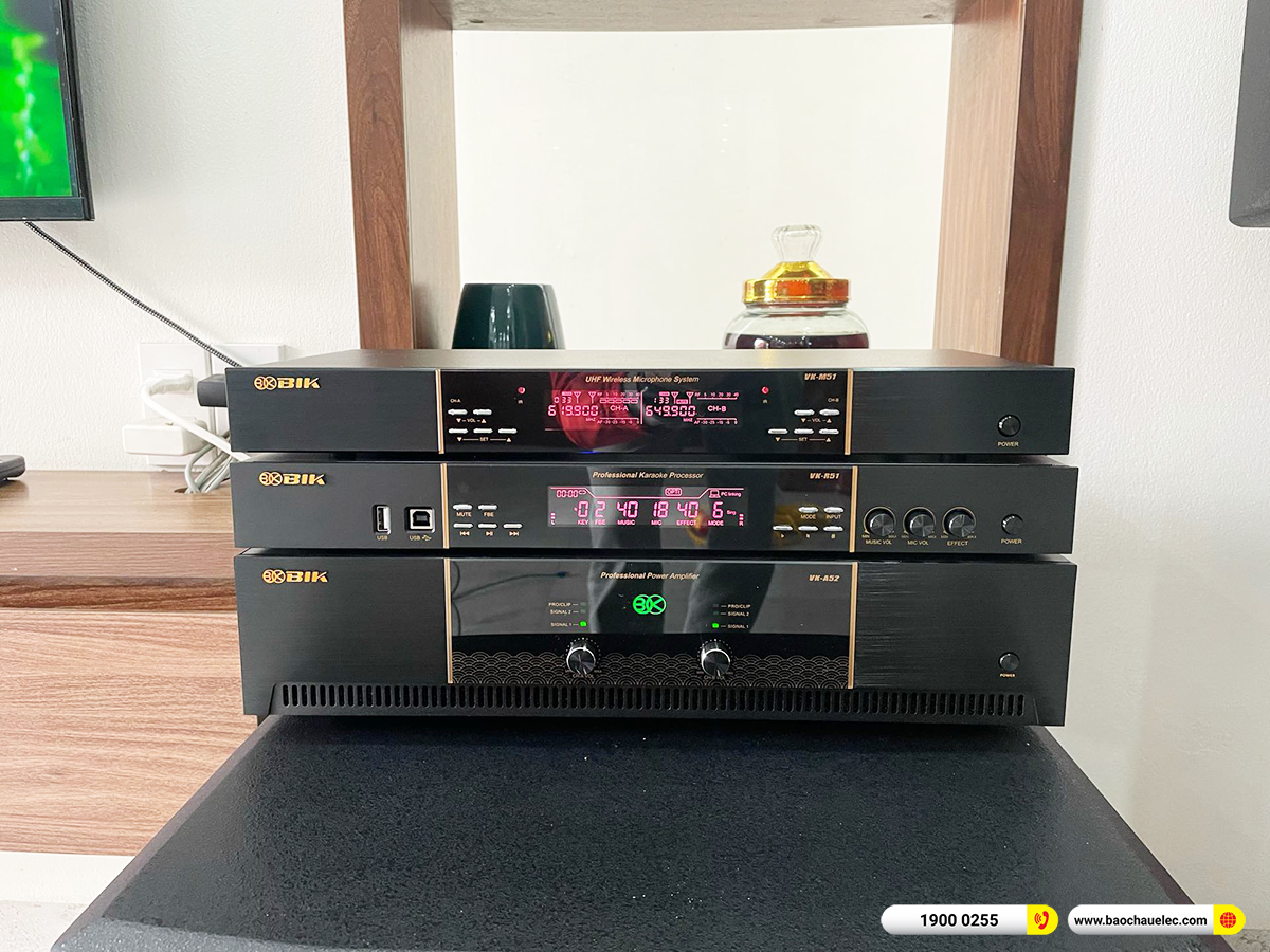 Lắp đặt d&agrave;n karaoke BIK gần 50tr cho anh Hưng tại Hưng Y&ecirc;n 
