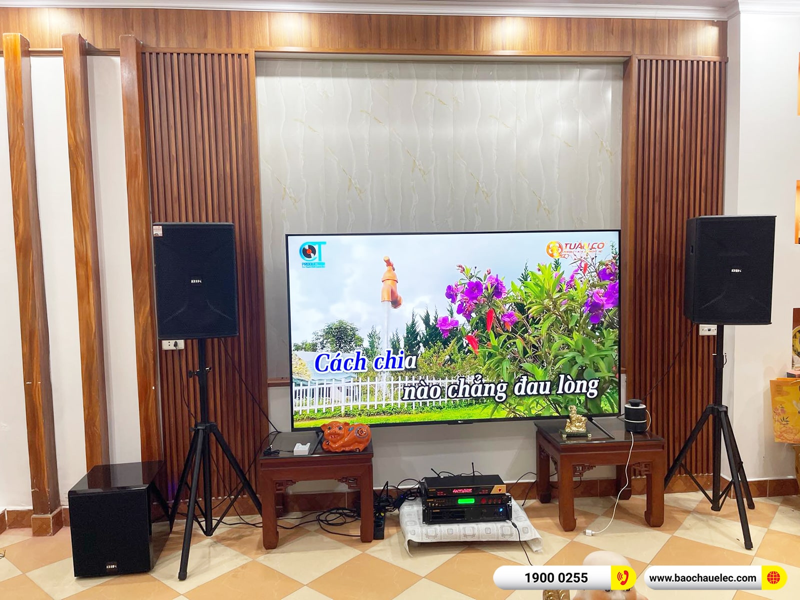 Lắp đặt d&agrave;n karaoke BIK hơn 47tr cho anh Kh&aacute;nh ở Vĩnh Ph&uacute;c (BIK BSP 812II, VM620A, BPR-8500, BJ-W25A, BJ-U600)
