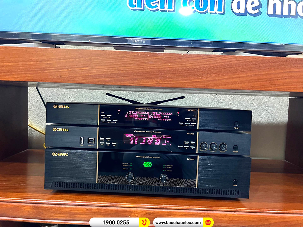 Lắp đặt d&agrave;n karaoke BIK hơn 48tr cho anh L&acirc;m tại H&agrave; Nội 