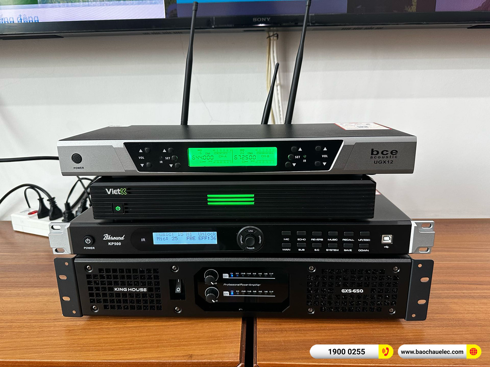 Lắp đặt d&agrave;n karaoke BIK hơn 49tr cho anh Linh tại H&agrave; Nội 