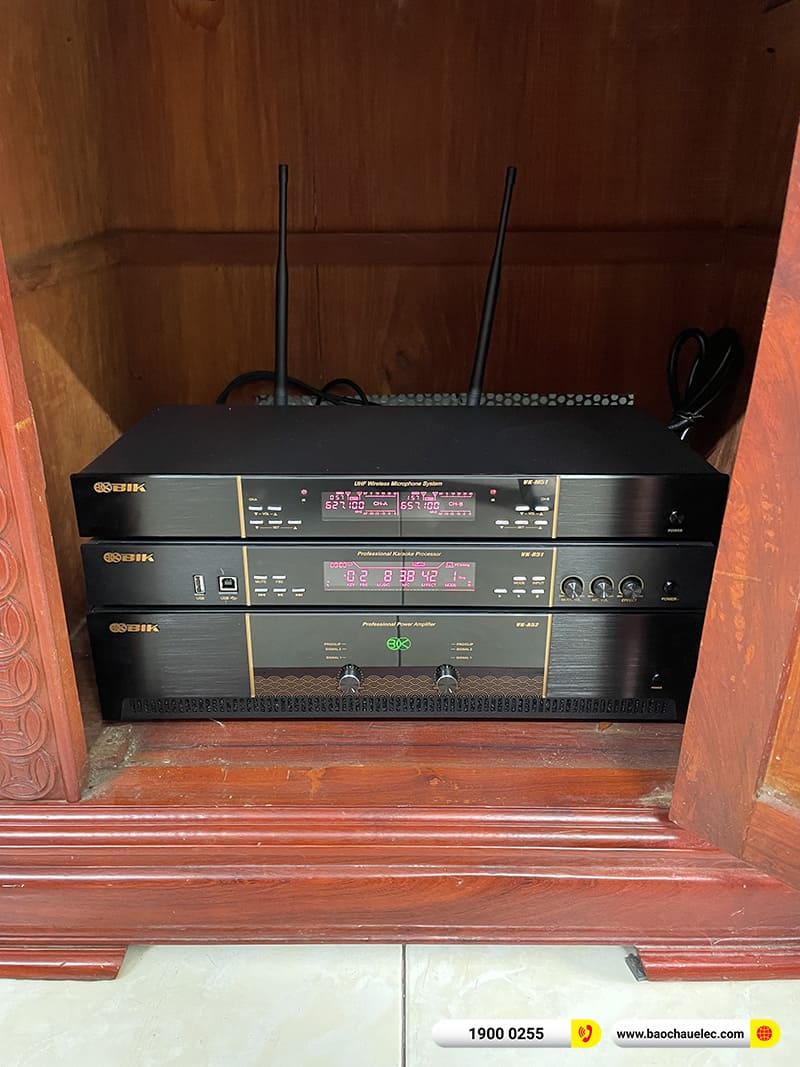 Lắp đặt dàn karaoke BIK hơn 40tr cho anh Mạnh tại Hải Dương