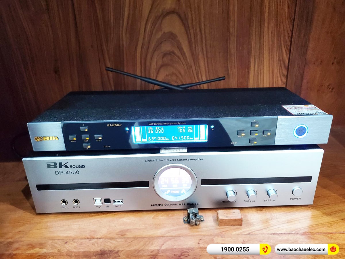 Lắp đặt d&agrave;n karaoke BIK hơn 19tr cho anh Quyền tại H&agrave; Nội (BIK BJ-S768, BKSound DP4500, BJ-U500)