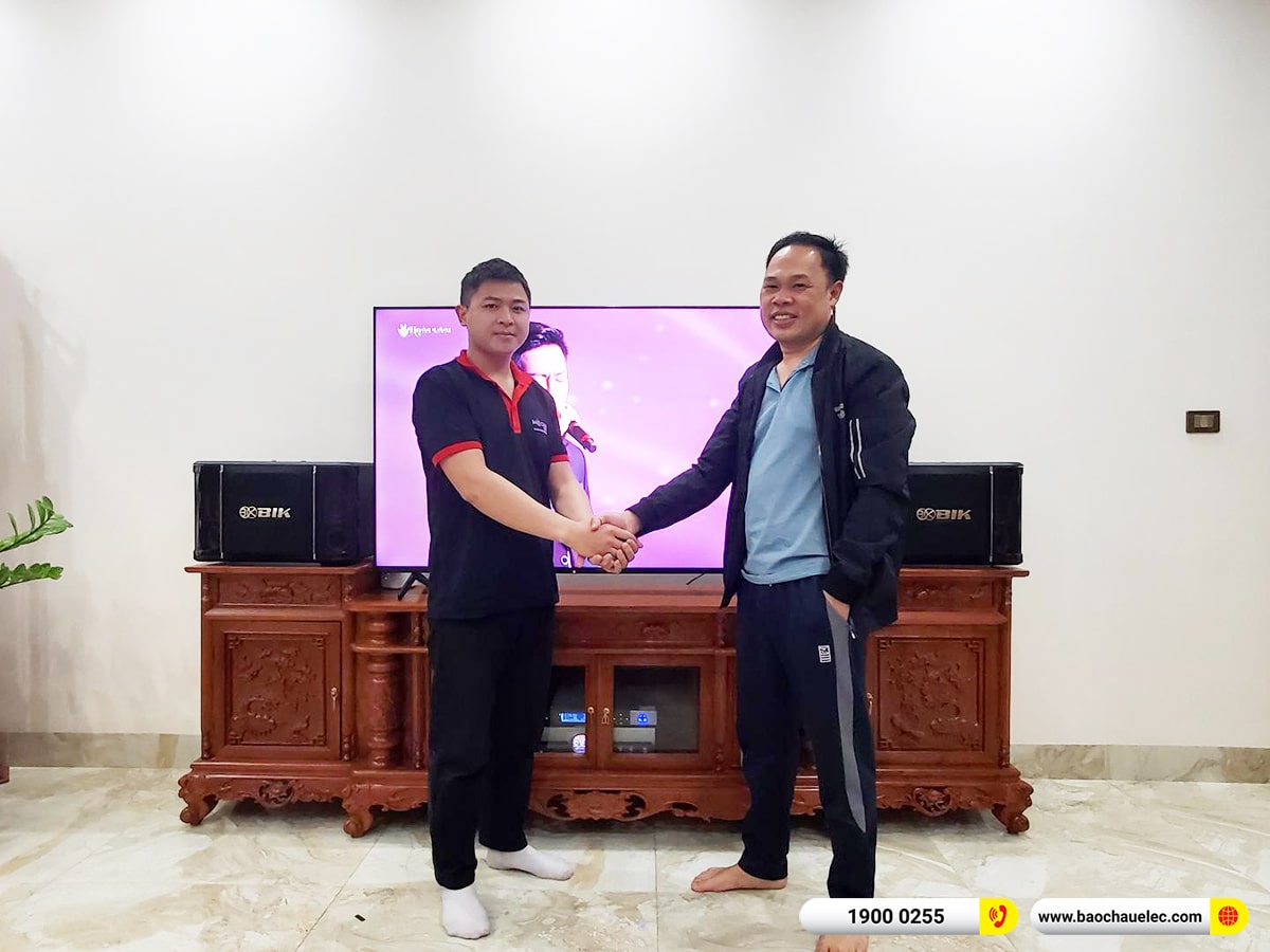 Lắp đặt d&agrave;n karaoke BIK hơn 19tr cho anh Quyền tại H&agrave; Nội (BIK BJ-S768, BKSound DP4500, BJ-U500)