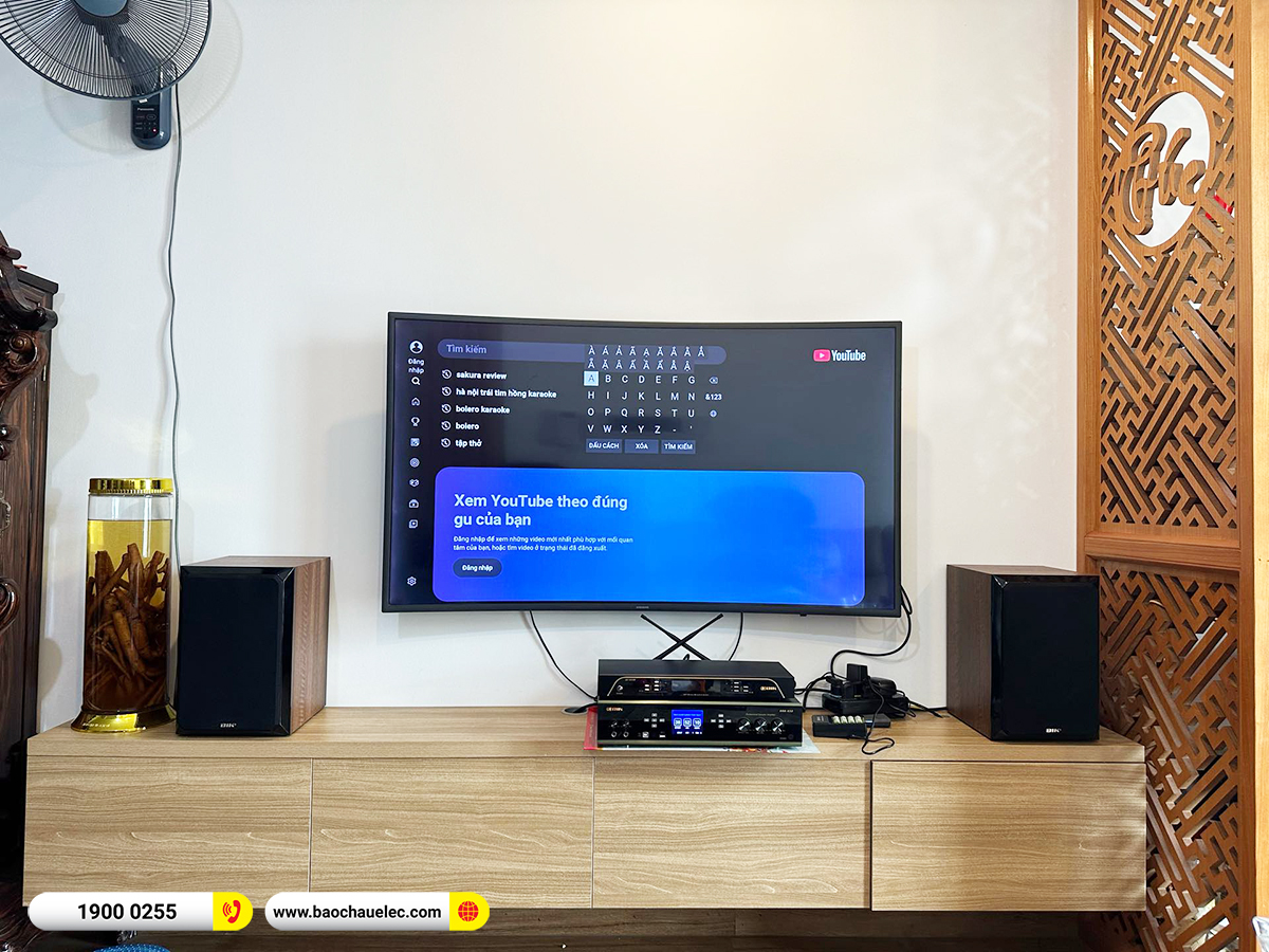 Lắp đặt d&agrave;n karaoke BIK hơn 15 triệu cho anh Thắng tại H&agrave; Nội