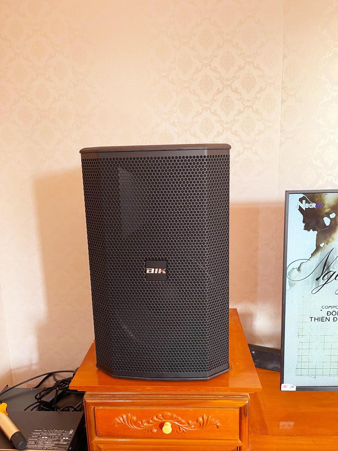 Lắp đặt d&agrave;n karaoke BIK hơn 47tr cho anh Thức tại Hải Ph&ograve;ng (BIK BSP 412II, VM630A, BPR-5600, BJ-W35, BJ-U600) 