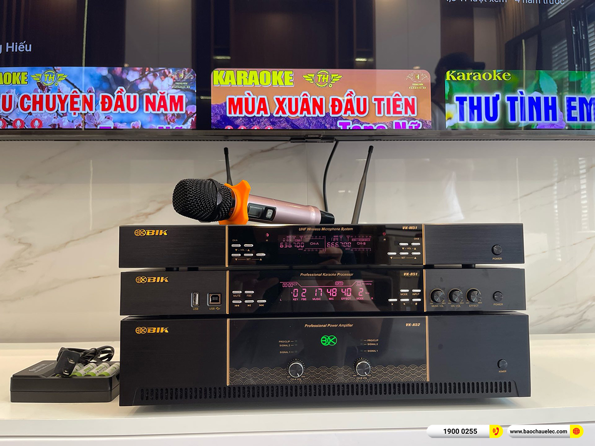 Lắp đặt dàn karaoke BIK hơn 40tr cho anh Trí tại Đồng Nai