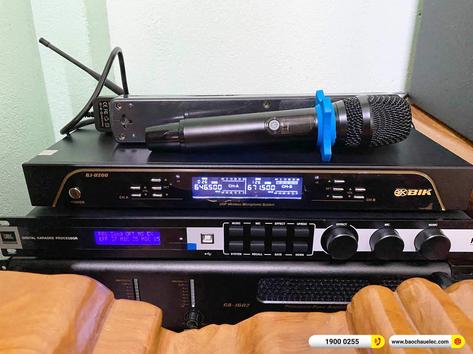 Lắp đặt d&agrave;n karaoke BIK gần 38tr cho anh Trung tại Đồng Nai