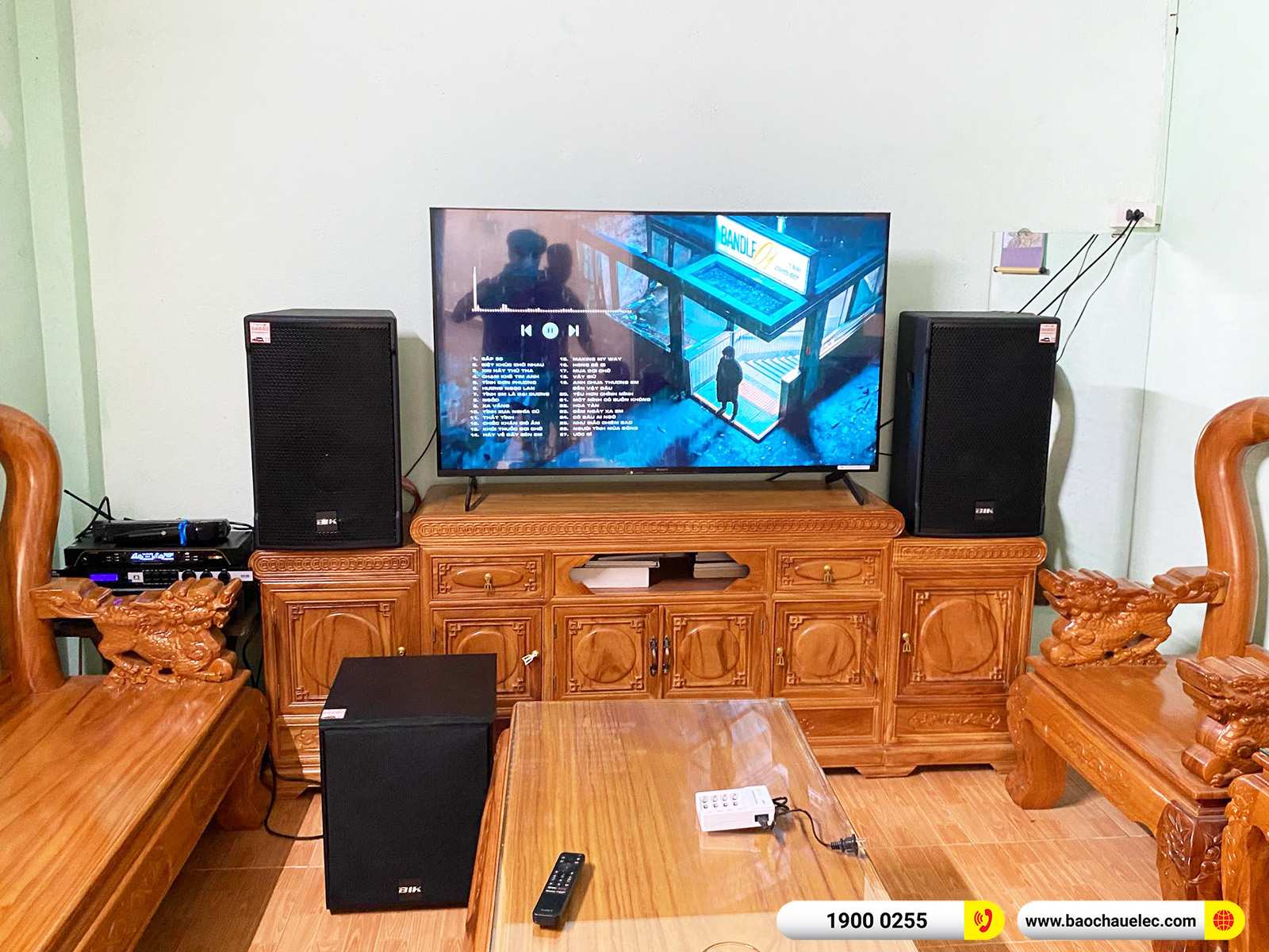 Lắp đặt d&agrave;n karaoke BIK gần 38tr cho anh Trung tại Đồng Nai