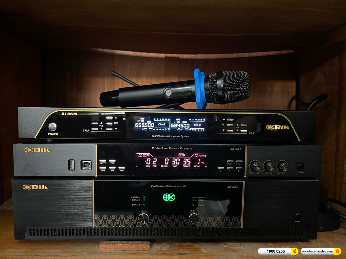 Lắp đặt dàn karaoke BIK hơn 40tr cho anh Trường tại Đồng Nai