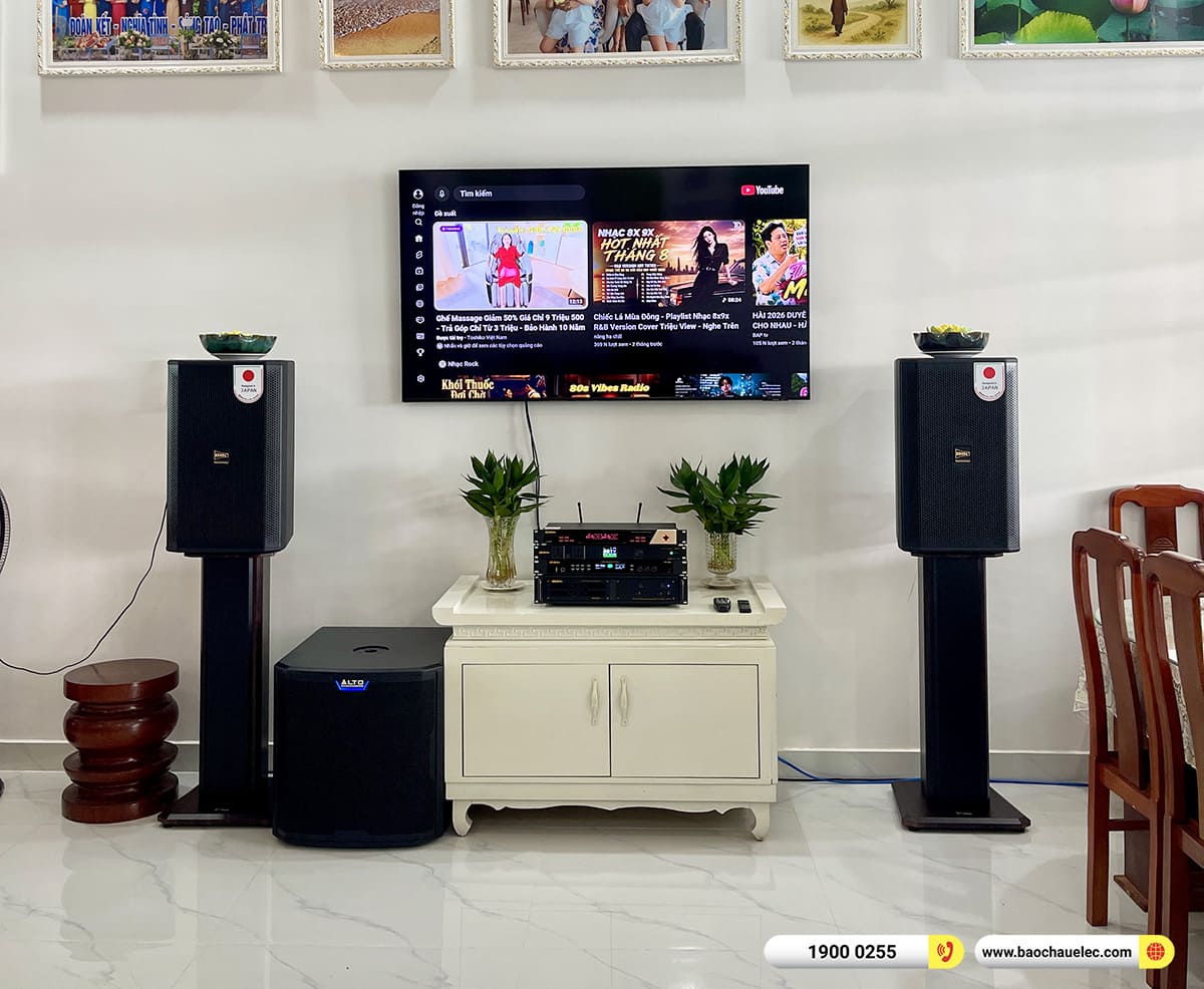 Lắp đặt d&agrave;n karaoke BIK hơn 50tr cho anh Tỷ tại Cần Thơ