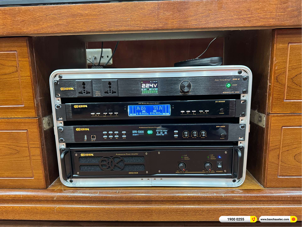 Lắp đặt dàn karaoke BIK hơn 40tr cho chị Dung tại Hà Nội