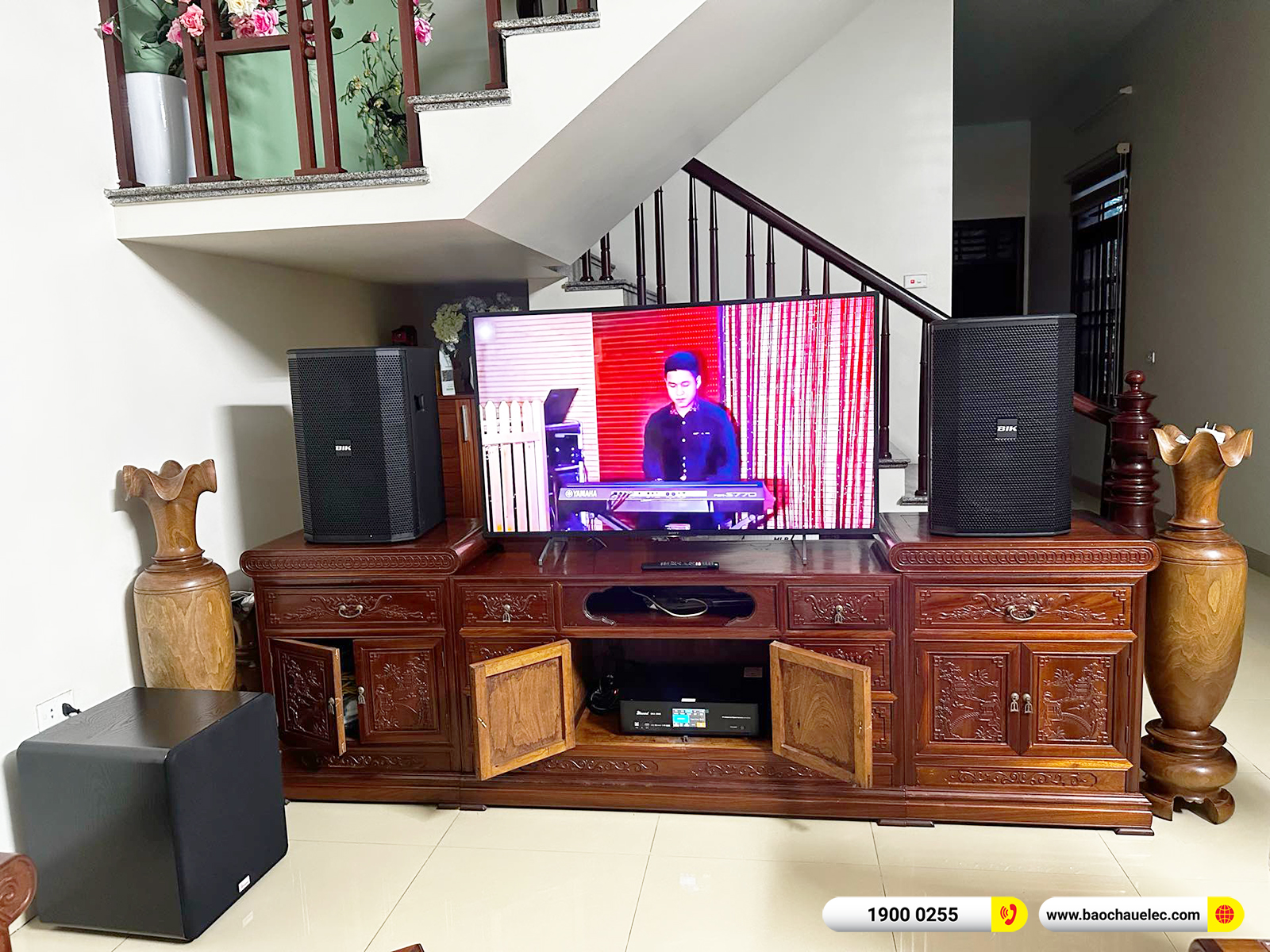 Lắp đặt d&agrave;n karaoke BIK hơn 32tr cho chị Hiếu tại H&agrave; Nam