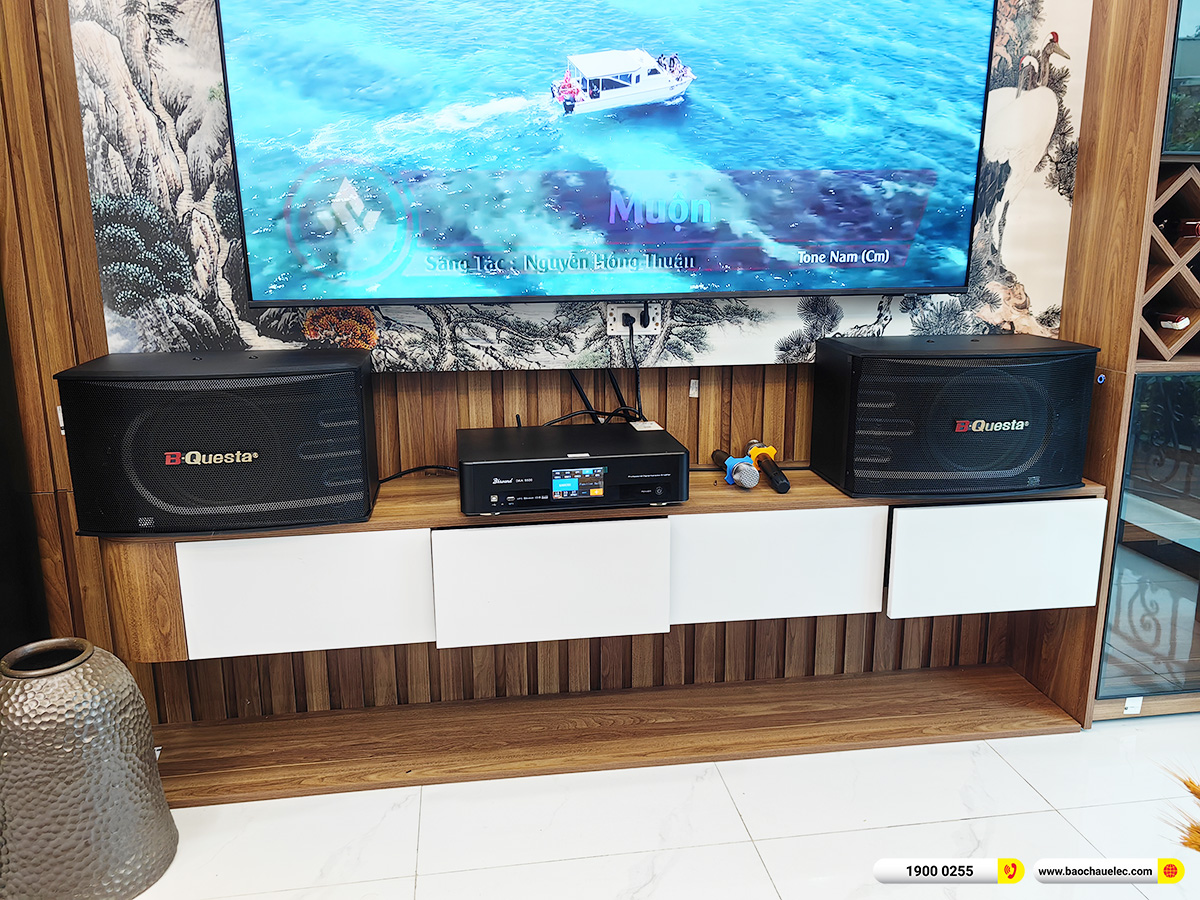 Lắp đặt d&agrave;n karaoke BIK hơn 14tr cho chị Hương tại H&agrave; Nội 