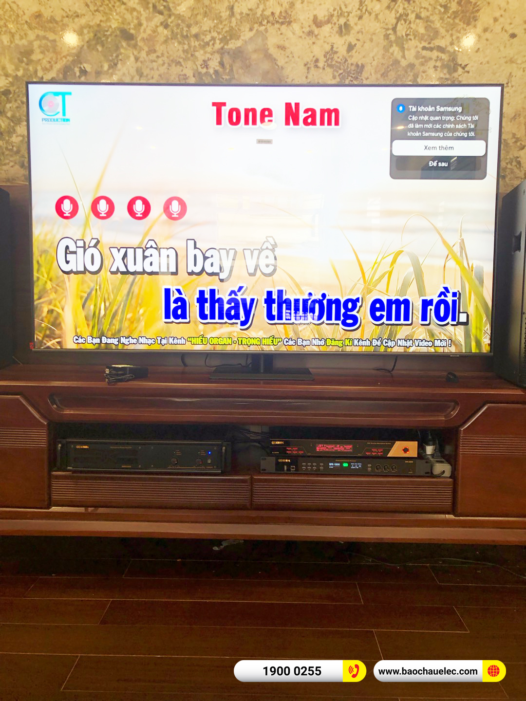Lắp đặt d&agrave;n karaoke BIK hơn 49tr cho chị Lan tại H&agrave; Nội 
