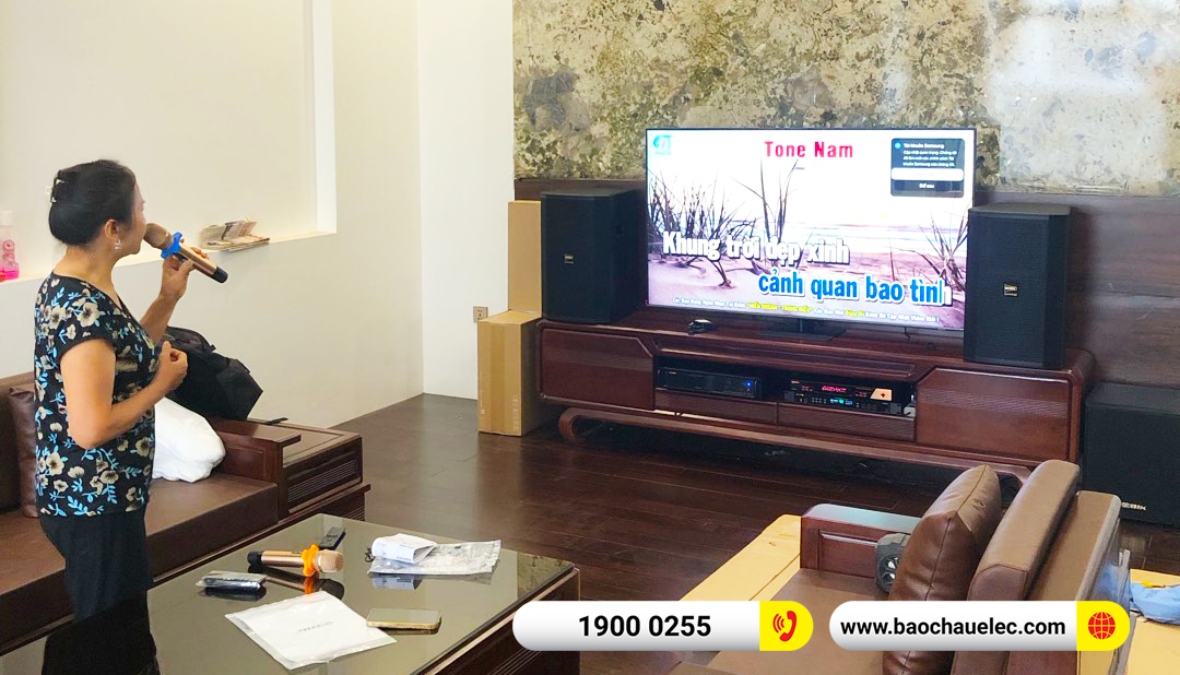 Lắp đặt d&agrave;n karaoke BIK hơn 49tr cho chị Lan tại H&agrave; Nội 
