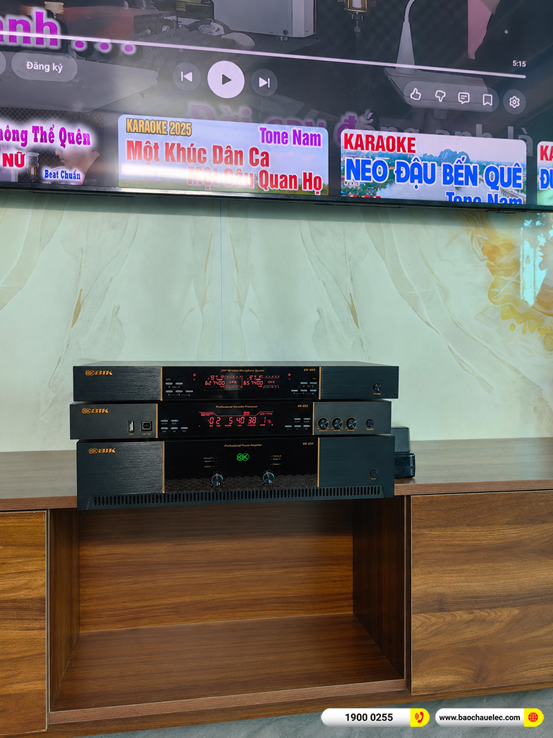 Lắp đặt d&agrave;n karaoke BIK hơn 40tr cho chị Loan tại Hải Dương 