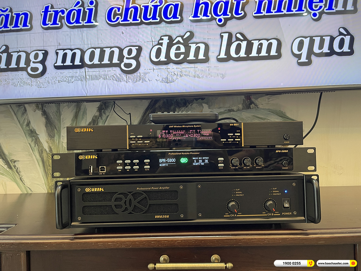 Lắp đặt d&agrave;n karaoke BIK hơn 40tr cho chị Ngọc tại H&agrave; Nội 