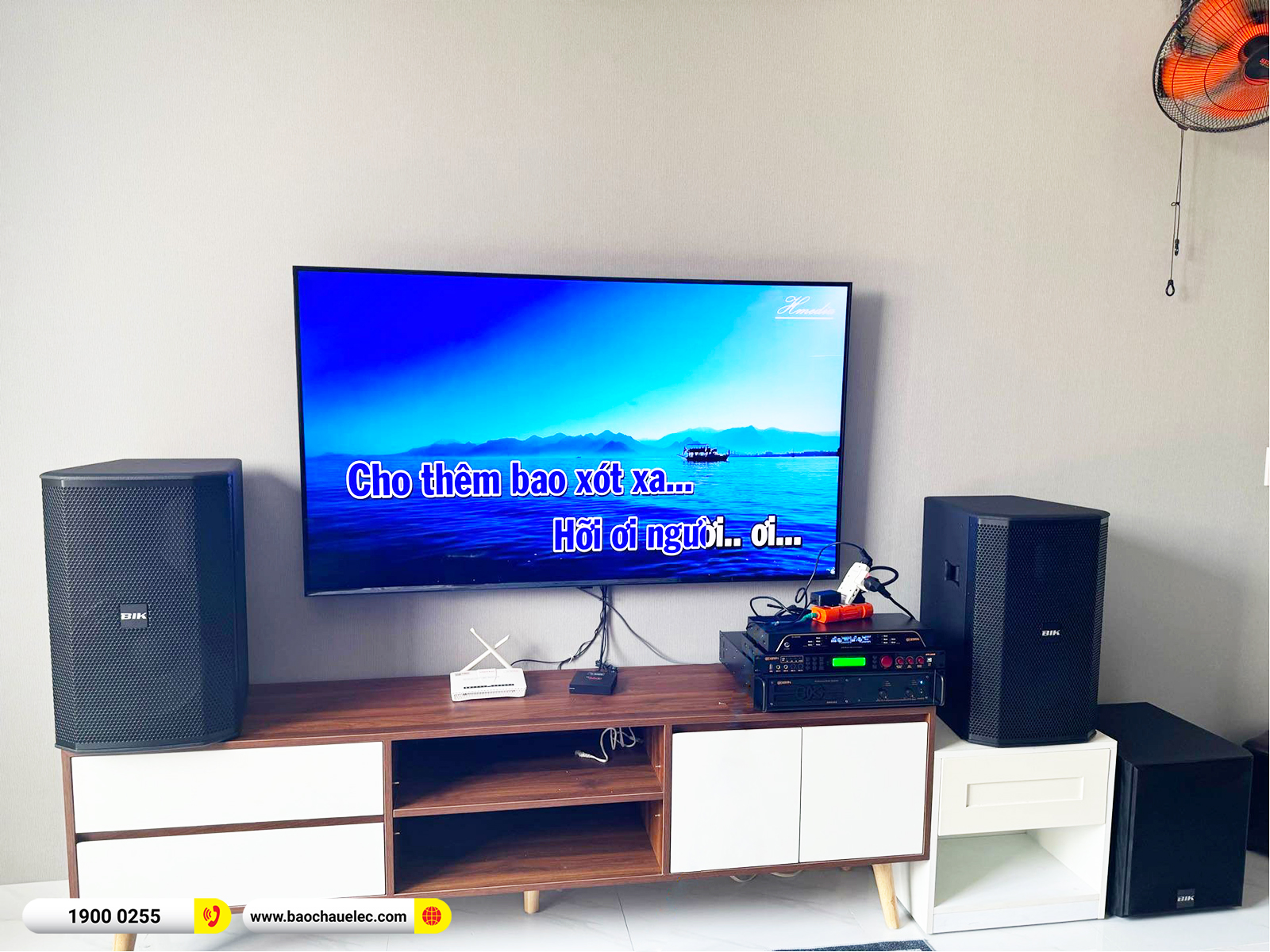 Lắp đặt dàn karaoke BIK hơn 42tr cho chị Thu tại Đà Nẵng