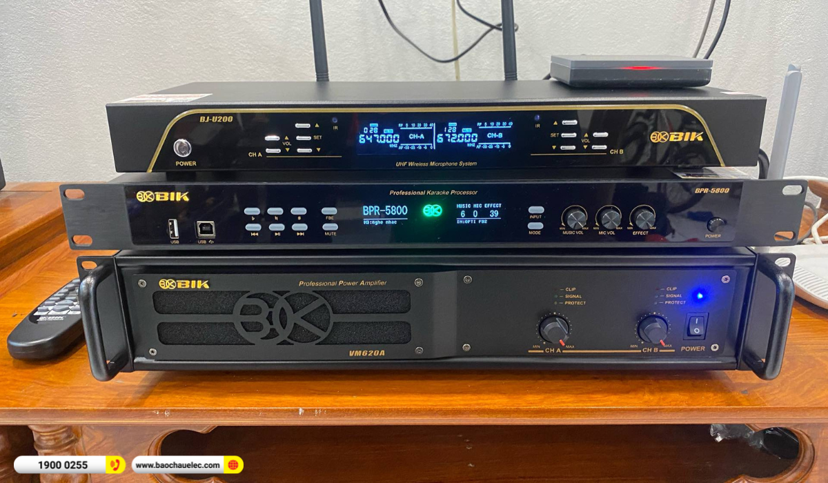 Lắp đặt karaoke BIK hơn 40tr cho anh Đo&agrave;n tại Nam Định